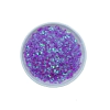 Aplique Confete Coração Lilás Holográfico (3mm)
