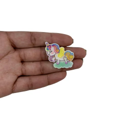 Aplique Unicórnio na Nuvem com Estrela Candy Plano Brilho - 2 unidades - comprar online