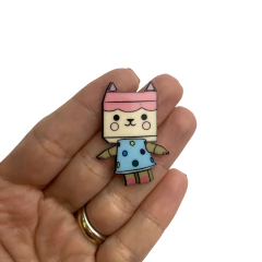 Imagem do Aplique Turminha Corpinho Gabby Plano Acrílico - 5 unidades