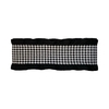 Fita Princess Pied de Poule Babado Preto (38mm)