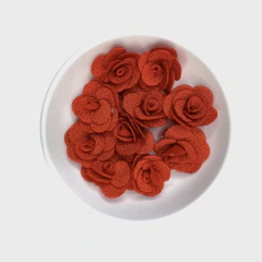 Aplique Flor de Tecido (3cm) - 5 unidades - comprar online
