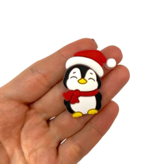 Aplique Pinguim Gorro Natalino Emborrachado