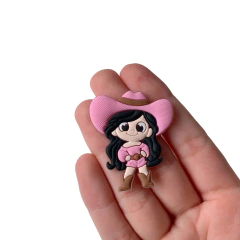 Aplique Ana Castela Boiadeira Rosa Emborrachado - 2 unidades - comprar online