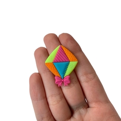 Aplique Balão Junino Laço Rosa Emborrachado - 2 unidades - comprar online