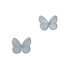 Aplique Borboleta Bordada em Voal - 2 unidades - comprar online
