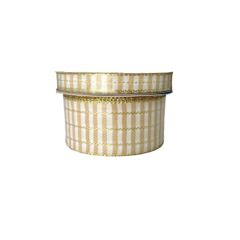 Fita Sinimbu Decorada Xadrez Cru Pesponto Lurex C01 - 10 metros - comprar online