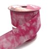 Fita Gorgurão Progresso Estampa Tie Dye Rosa E Branco EGP009TR 203 (38mm) - 10 Metros