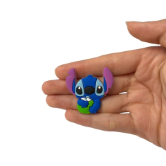 Aplique Stitch Tomando Coco Emborrachado (Lilo & Stitch) - 2 unidades - comprar online