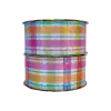 Fita Sinimbu Cetim Estampada Junina Xadrez Cítrico Candy (38mm)