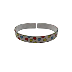 Pulseira Acrílica Corações Coloridos (Turma da Mônica) - 2 unidades - comprar online