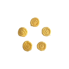 Aplique Miolo Flor Estilo Bordado (1.2cm) - 5 unidades - ApliqueMe | Apliques incríveis para seu artesanato!