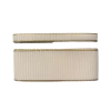 Fita Gorgurão Sanding Marfim 004 Borda Lurex - 3 metros