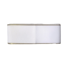 Fita Gorgurão Sanding Branca 005 Borda Lurex - 3 metros - comprar online
