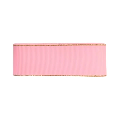 Fita Gorgurão Sanding Rosa Claro 142 Borda Lurex - 3 metros na internet