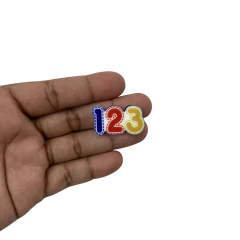 Aplique 123 Pespontado Escolar Colorido Plano - 2 unidades na internet