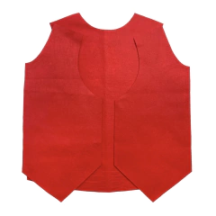 Colete Feltro Infantil Junino Vermelho - 1 unidade