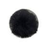 Pompom Pelinho Liso Preto (8.0cm) - 2 unidades