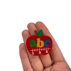 Aplique Maçã Abc 123 Colorido Acrílico - 2 unidades - comprar online