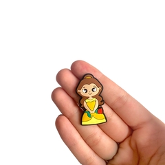 Aplique Princesa Bela Corpinho Emborrachado (4cm) - 2 unidades - comprar online