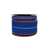 Fita Sinimbu Pespontada Dupla Face Azul e Vermelho