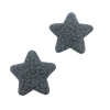 Aplique Estrela Lã Cinza