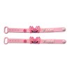 Pulseira Emborrachada Rosa Angel ( Lilo & Stitch)