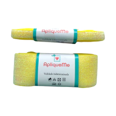 Fita Lurex Esponjosa Amarelo Claro