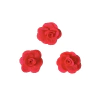 Aplique Flor De Tecido Rosa Neon (3cm) - 5 unidades na internet