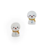 Aplique Boneco De Neve Tímido Acrílico - 2 unidades