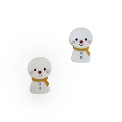 Aplique Boneco De Neve Tímido Acrílico - 2 unidades