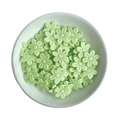 Aplique Florzinha de Tecido - 100 unidades - ApliqueMe | Apliques incríveis para seu artesanato!