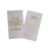 Cartela Personalizada 250g Corações Rosa (9x15cm)
