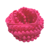 Fita de Pompom Rosa Médio - 2 metros