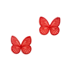 Aplique Borboleta Bordada em Voal - 2 unidades - loja online