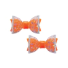 Aplique Lacinho Laranja Neon