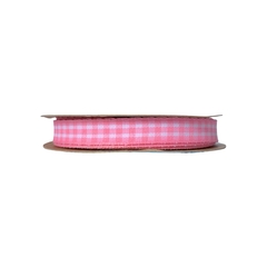Fita Sinimbu Xadrez Rosa Médio COR 03 - 10 metros - ApliqueMe | Apliques incríveis para seu artesanato!