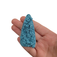 Aplique Para Tic Tac Lã Azul (6.8cm) - 2 unidades - comprar online