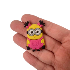 Aplique Menina Minions Pink Emborrachado (Meu Malvado Favorito) - 2 unidades - comprar online