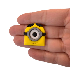Aplique Rostinho Minion Stuart Emborrachado - 2 unidades - comprar online