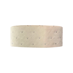 Fita Princess Camurça Com Strass (38mm) - ApliqueMe | Apliques incríveis para seu artesanato!