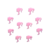 Aplique Micro Silhueta Barbie Rosa Claro Acrílico - 10 unidades