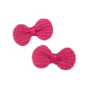 Aplique Lacinho Crochê Pequeno Rosa Pink - 5 Unidades