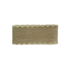 Fita Veludo Trabalhado Borda Escalope Pelinho (38mm)