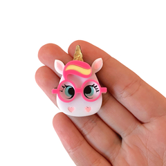 Aplique Unicórnio Óculos Rosa Acrílico - 2 Unidades - comprar online
