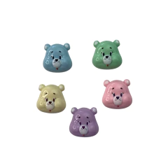 Aplique Ursinhos Carinhosos Rostinho Resina Cores Mistas (2,5cm) - 4 unidades - comprar online