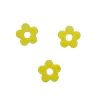 Pingente Flor Plano Liso Amarelo