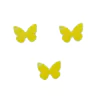 Pingente Borboleta Plano Liso Amarelo