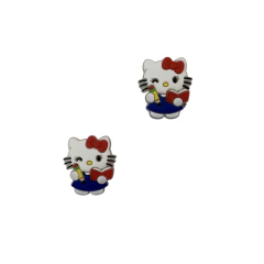 Aplique Hello Kitty Livro e Lápis Escolar Emborrachado - 2 unidades