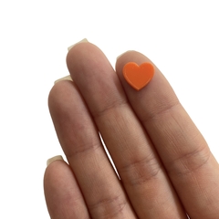 Aplique Micro Corações Laranja - 10 unidades - comprar online