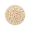 Miçanga Bolinha Cor Creme (8mm) - 50 Gramas